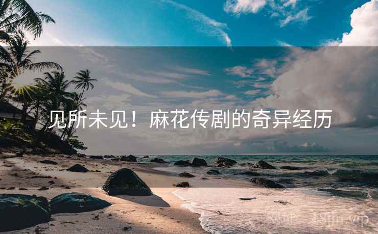 见所未见！麻花传剧的奇异经历