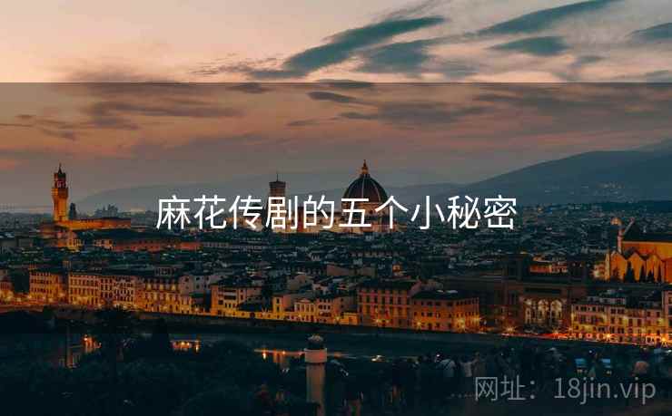 麻花传剧的五个小秘密 麻花传剧的五个小秘密